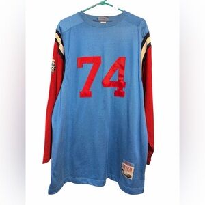 Stall & Dean 1966 Gridiron Football Jersey #74 Blue Red Men’s 3XL